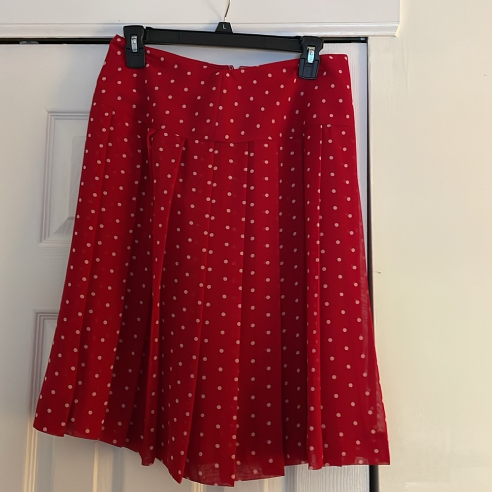 Nine & Co 90s VTG Pleated Rockabilly Skirt Sz 6 - Picture 10 of 12